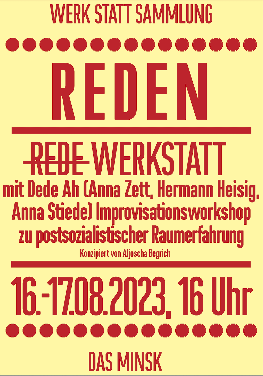 Rede Werkstatt