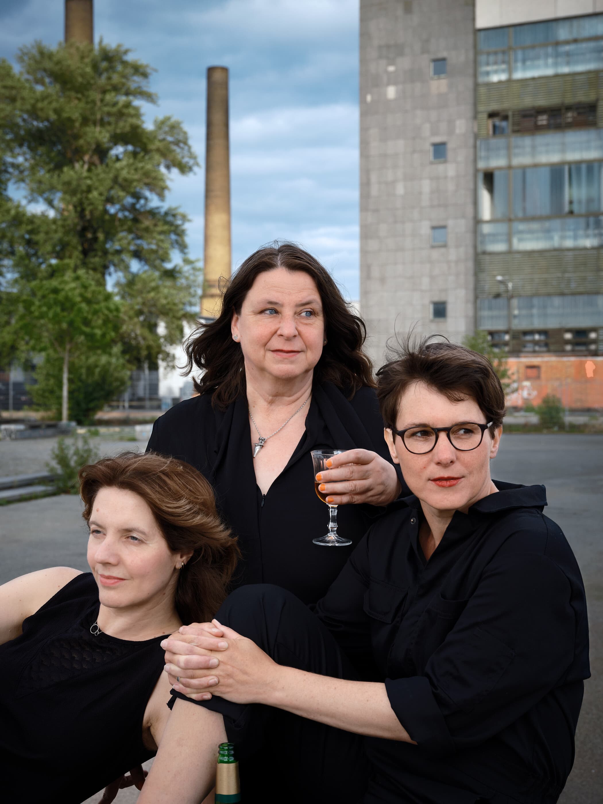 Foto: Porträt der drei Frauen, Annett Gröschner, Peggy Mädler und Wenke Seemann