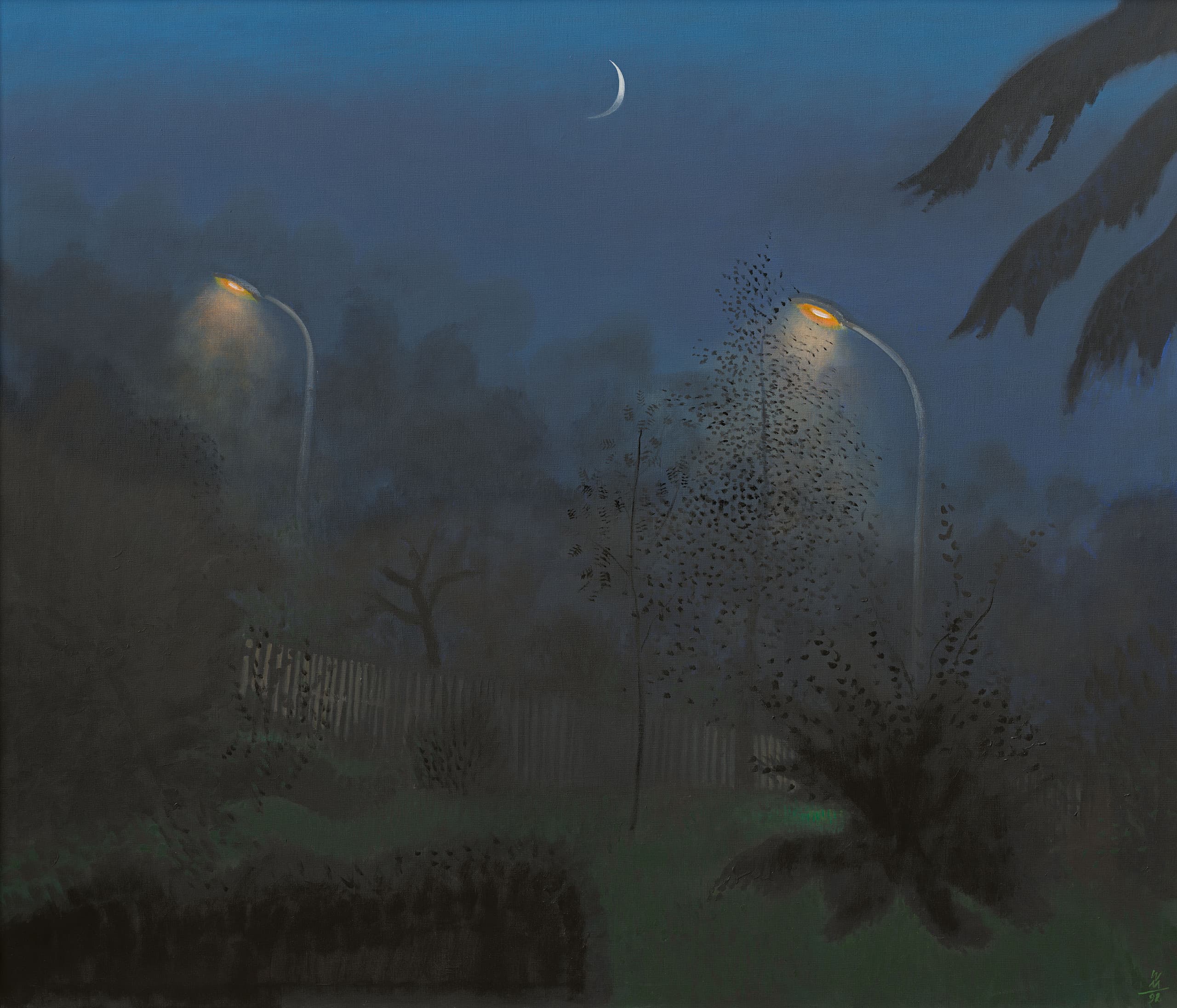 Wolfgang Mattheuer, Misty Evening Landscape